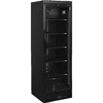 Chladicí skříň prosklené dveře Tefcold CEV 435 BLACK