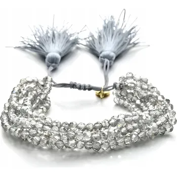 Náramek Náramek BT - 38863 - Šedá/Transparentní KP-38863