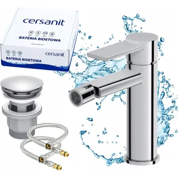 Bidetová baterie Cersanit Zip stříbrná