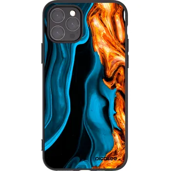 Pouzdro na mobilní telefon Picasee silikonový černý obal pro Apple iPhone 11 Pro - Gold blue