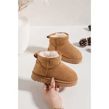 Dětská sportovní obuv Boto Dětské mládežnické sněhule s teplou výplní Mireya Barva: Béžová, Velikost: 31