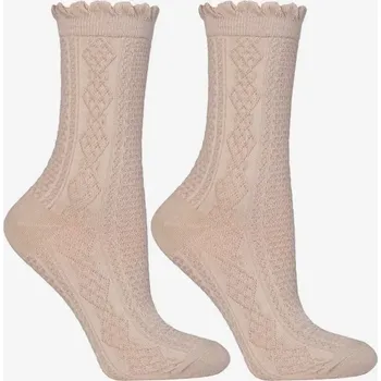 Dámské oblečení Dámské ponožky CSL250-925 - 35-38 / béžová