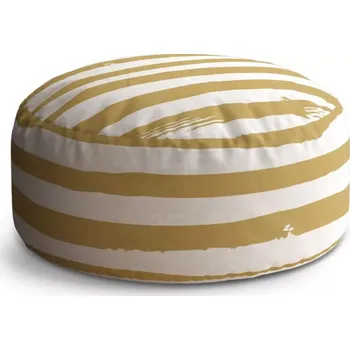 Taburet Sablio Taburet Circle Zlaté pruhy: 38x48 cm