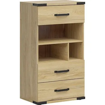 Komoda Komoda Lara - Black Red White - BRW Jesion Belarus 60x108.5 cm