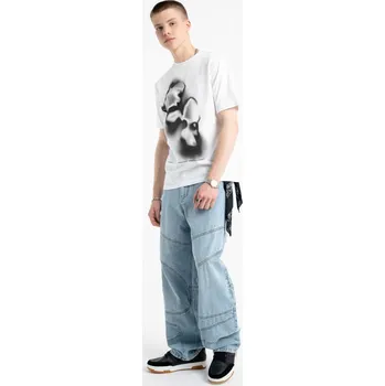Chlapecké džíny Reporter Young | Chlapecké modré džíny BAGGY s moderními švy - Barva MODRÁ, Velikost 176 253-0110B-30-000-1