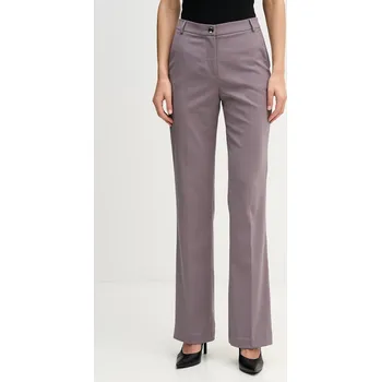 Dámské kalhoty Kalhoty s příměsí vlny Sisley dámské, šedá barva, high waist, 41YPLF083 94X, vel. 38