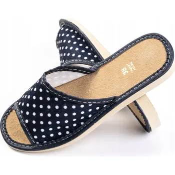 Dámská obuv PANTOFLE SANDÁLE ODKRYTÉ TMAVĚ MODRÉ POHODLNÉ vel. 36