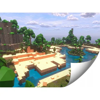 Fototapeta FOTOTAPETA PRO DĚTI OSTROV MINECRAFT 368x254 DO LOŽNICE