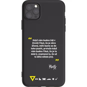Pouzdro na mobilní telefon Picasee silikonový černý obal pro Apple iPhone 11 Pro Max - Kazma - MĚLI BYSTE SE DO TOHO PUSTIT