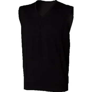 Pánská vesta Henbury Pánská vesta s výstřihem do "V" Barva: black, Velikost: XL G_W724
