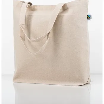 Printwear Fairtrade bavlněná plátěná taška Barva: Natural, Velikost: 46 x 40 cm G_XT670