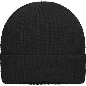 Pokrývka hlavy myrtle beach Zimní čepice z bio bavlny Barva: black, Velikost: One Size G_MB7409