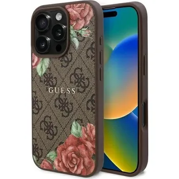 Pouzdro na mobilní telefon Zadní Kryt Guess pro Apple iPhone 16 Pro Max hnědý