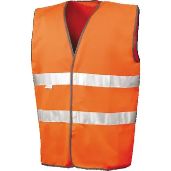 Pánská vesta Result Bezpečnostní vesta a pro motoristy využívající 3M™ Barva: Fluorescent Orange, Velikost: XXL G_RT211