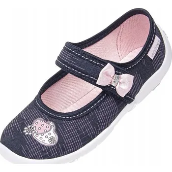 Dívčí obuv Papuče pro dívky, džínové s mašlí Vi-GGa-Mi, vel. 32