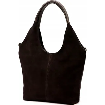 Kabelka Vera Pelle kabelka z pravé kůže hnědá