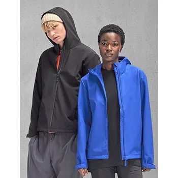 Pánská softshellová bunda B&C COLLECTION Softshellová bunda RESET s kapucí Barva: Černá, Velikost: XXL G_BCJG006