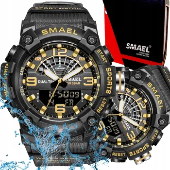 Hodinky MODNÍ PÁNSKÉ SPORTOVNÍ HODINKY SMAEL STOPKY BUDÍK ODOLNÉ VODĚ