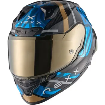 Helma na motorku Integrální helma na motorku Nexx X.R3R Swirl tyrkysová M