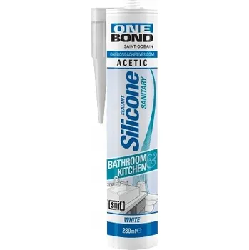 stavební silikon ONEBOND Sanitární silikon 280ml BEZBARVÝ tmel