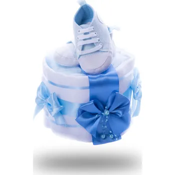 Přebalování Plenkovky.cz Jednopatrový plenkový dort mini - světle modrý