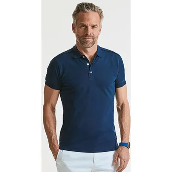 Russell Pánské Stretch Polo Barva: Vínová, Velikost: L G_Z566