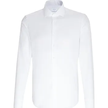 Pánská košile Seidensticker Pánská košile Slim Fit Oxford s dlouhým rukávem Barva: white, Velikost: 41 G_SN693677