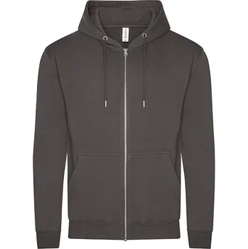 Pánská mikina Just Hoods Bio Zoodie Barva: Charcoal (Heather), Velikost: XS G_JH250