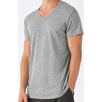 Pánské tričko B&C Pánské triblendové tričko s výstřihem do V Barva: Modrá, Velikost: M G_BCTM057