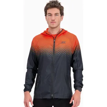 Pánská bunda BODYCROSS Bežecká větrovka Brandon M ORANŽOVÁ