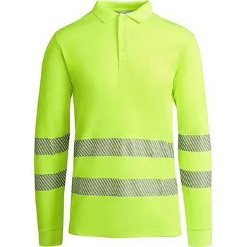 Pánské tričko Roly Workwear Polokošile Atrio s dlouhým rukávem Barva: Fluor Yellow 221, Velikost: M G_RY9319