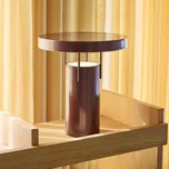 HÜBSCH LED stolní lampa BringMe, vínově červená metalíza, 28 cm - Délka USB kabelu 200 cm burgundská metalíza 1 x 3 W LED - Doprava zdarma