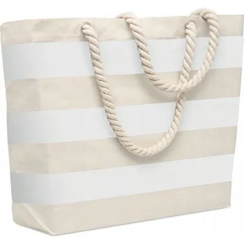 Kabelka Mid Ocean plážová taška bavlna bílá