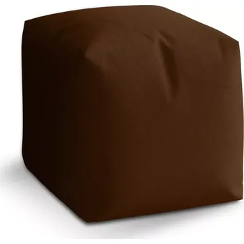 Taburet Sablio Taburet Cube Čokoládově hnědá: 40x40x40 cm