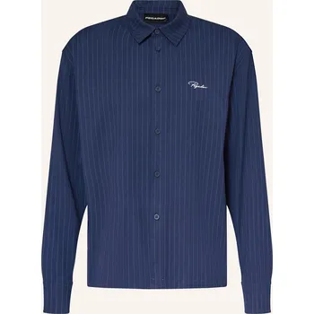 Pánská košile Pegador Pánská Košile Pikal Oversize Fit, tmavě modrá / bílá, 46