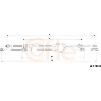 Tažné lanko, ruční převodovka COFLE 92.2CB.RE013