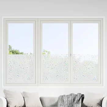 Okenní dekorace Okenní fólie 4 ks matné vzor květu PVC IM_3208982