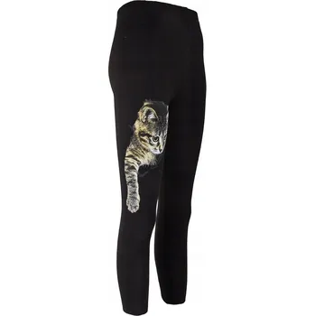 Tup Tup dětské legíny dlouhé klasické bavlna černé velikost 140