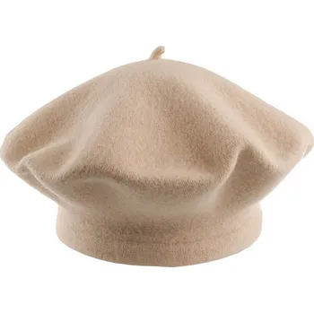 Čepice Dámský / dívčí baret Tonak 100% vlna, střední, 1 vel. 11" (170284) béžová světlá