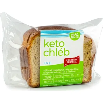 Trvanlivě pečivo Hradecká pekárna Keto chléb (23% proteinu) 100g