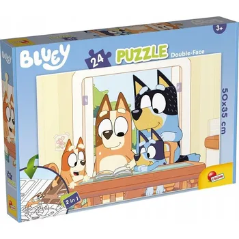 Puzzle Puzzle Lisciani 24 dílků Puzzle podlahové oboustranné Plus 24 dílků Bluey