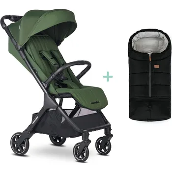 Kočárek EASYWALKER Kočárek sportovní Jackey Deep Green + PETITE&MARS fusak Jibot