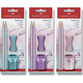 Grafitová tužka Grafitová tužka Faber-Castell Sparkle - set 4 ks, mix barev