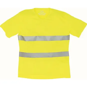Pánské tričko YOKO Hi-Vis Top Cool Super lehké tričko s výstřihem do V Barva: Hi-Vis Yellow, Velikost: M G_YK910