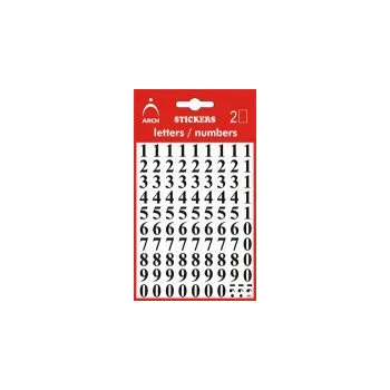 Speciální papír Čísla 0-9, výška 38 mm - černá