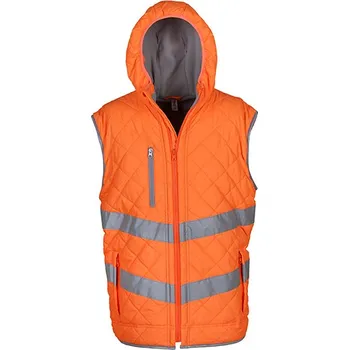 YOKO Hi-Vis Kensingtonská vesta a s kapucí Barva: Hi-Vis Orange, Velikost: L G_YK007