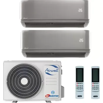 Klimatizace Airwell Harmonia (šedá) multisplit 2x1 (2x 2,64 kW) včetně montáže