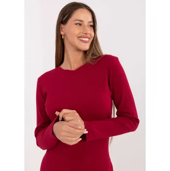 Dámské šaty Dress-RV-SK-A1049.99-burgundy RUE PARIS tmavě červená 3476224