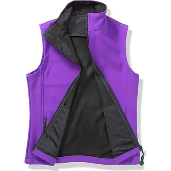Dámská vesta Result Core Dámská potisknutelná softshellová zateplovací vesta a s recyklovaným fleecem uvnitř Barva: purple, Velikost: XL G_RT232F