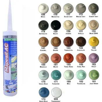 stavební silikon Mapesil AC120 310ml černá